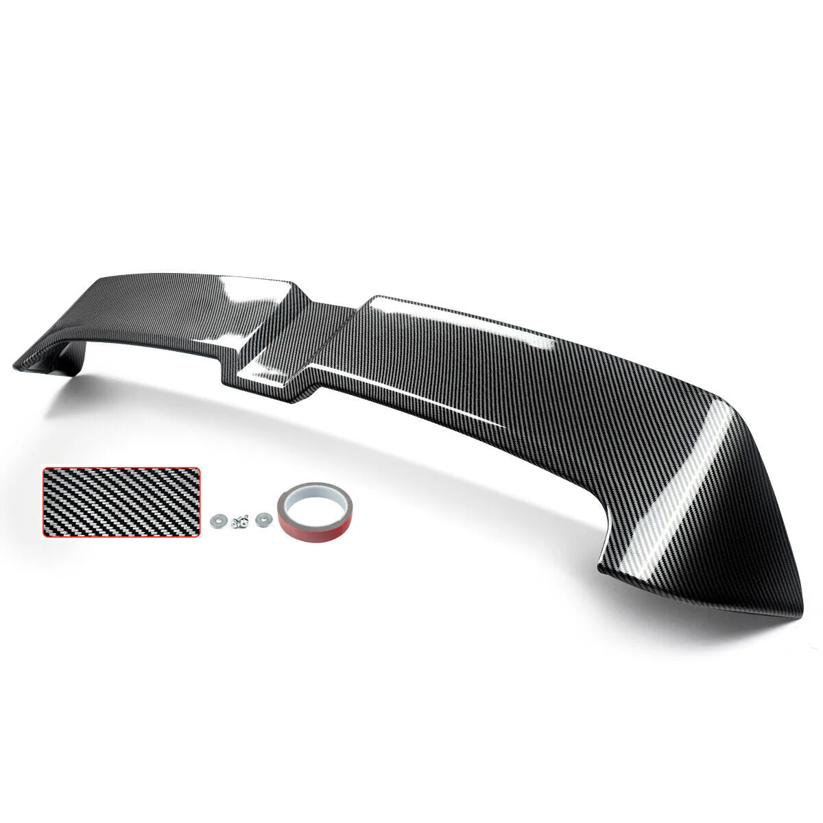 Carbon Look Rear Roof Spoiler Wing For 2008-13 VW Golf 6 MK6 GTI R - Image 3