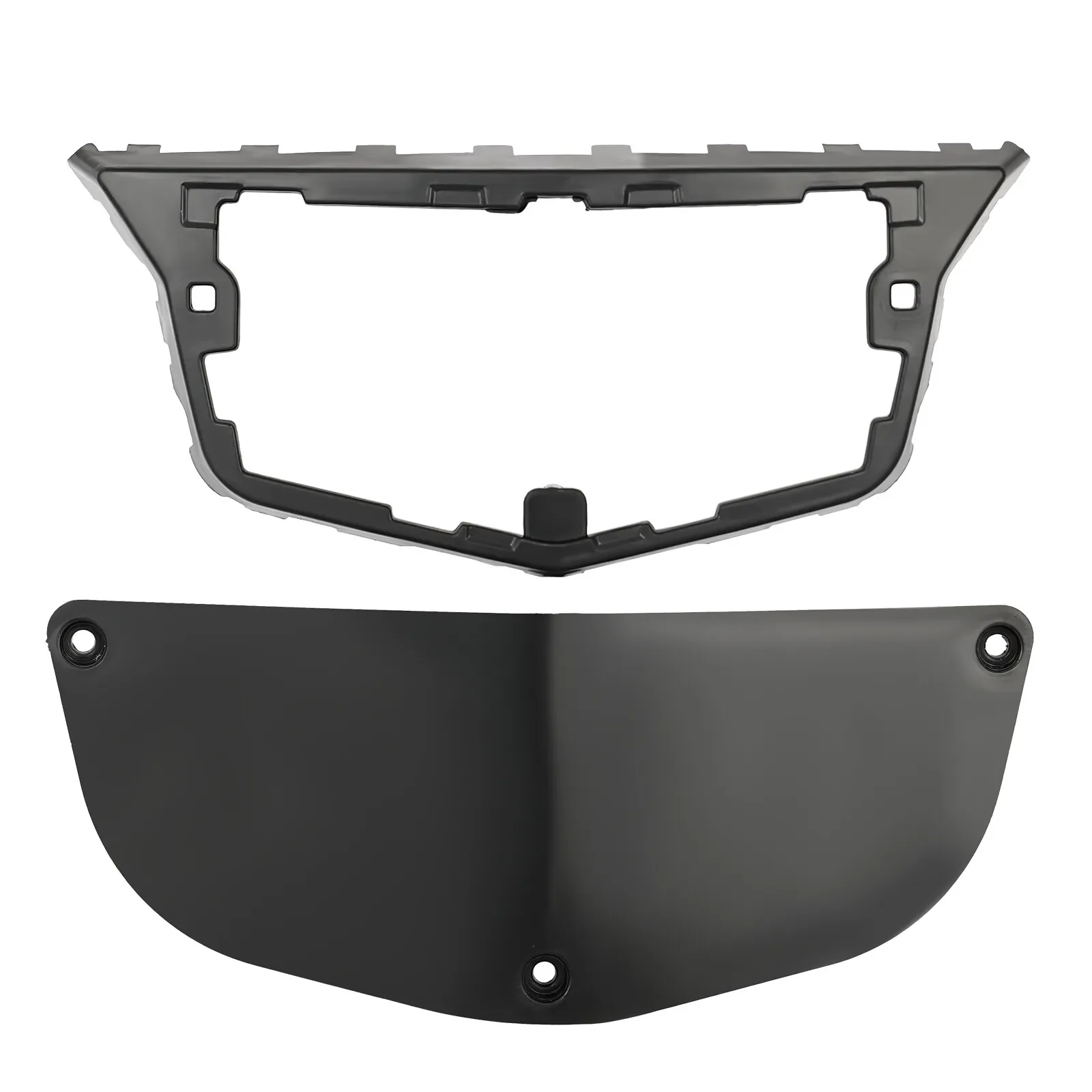 Chrome Front Upper Mesh Grille for 14-19 Cadillac CTS Sedan No Camera Mount - Image 8