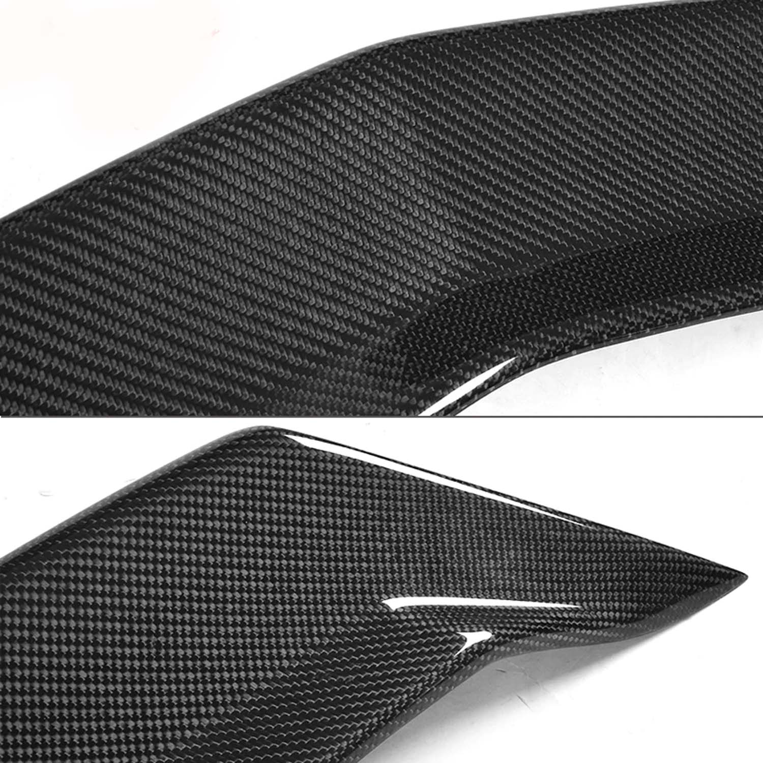 Real Carbon Fiber Rear Trunk Highkick Spoiler Wing for Cadillac ATS-V Sedan 2016–2019 - Image 4