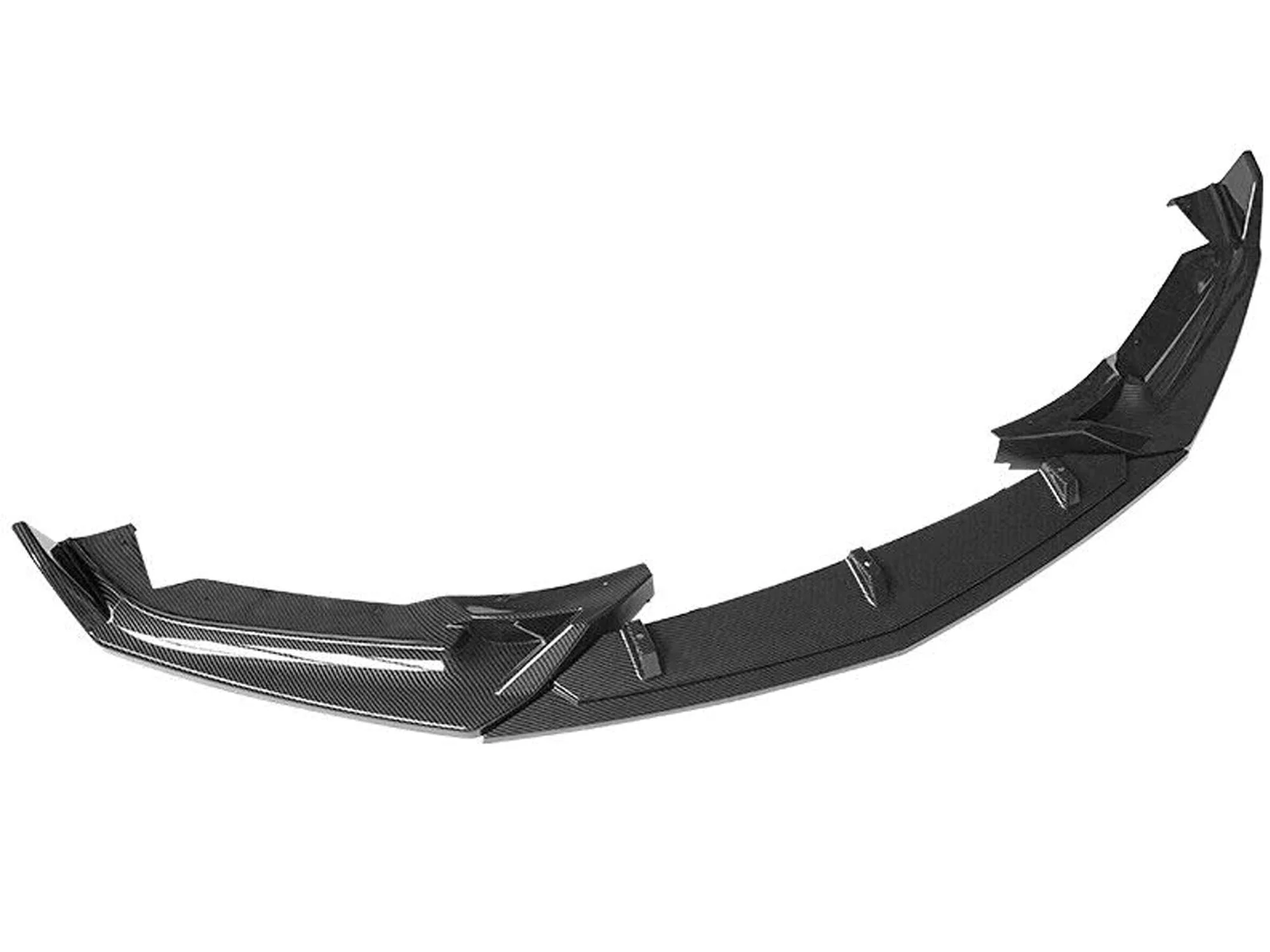 Fits 2020-2024 Cadillac CT5 Carbon Fiber Print PP Front Bumper Lip Splitter Chin (Not Fit V/Sport) - Image 2