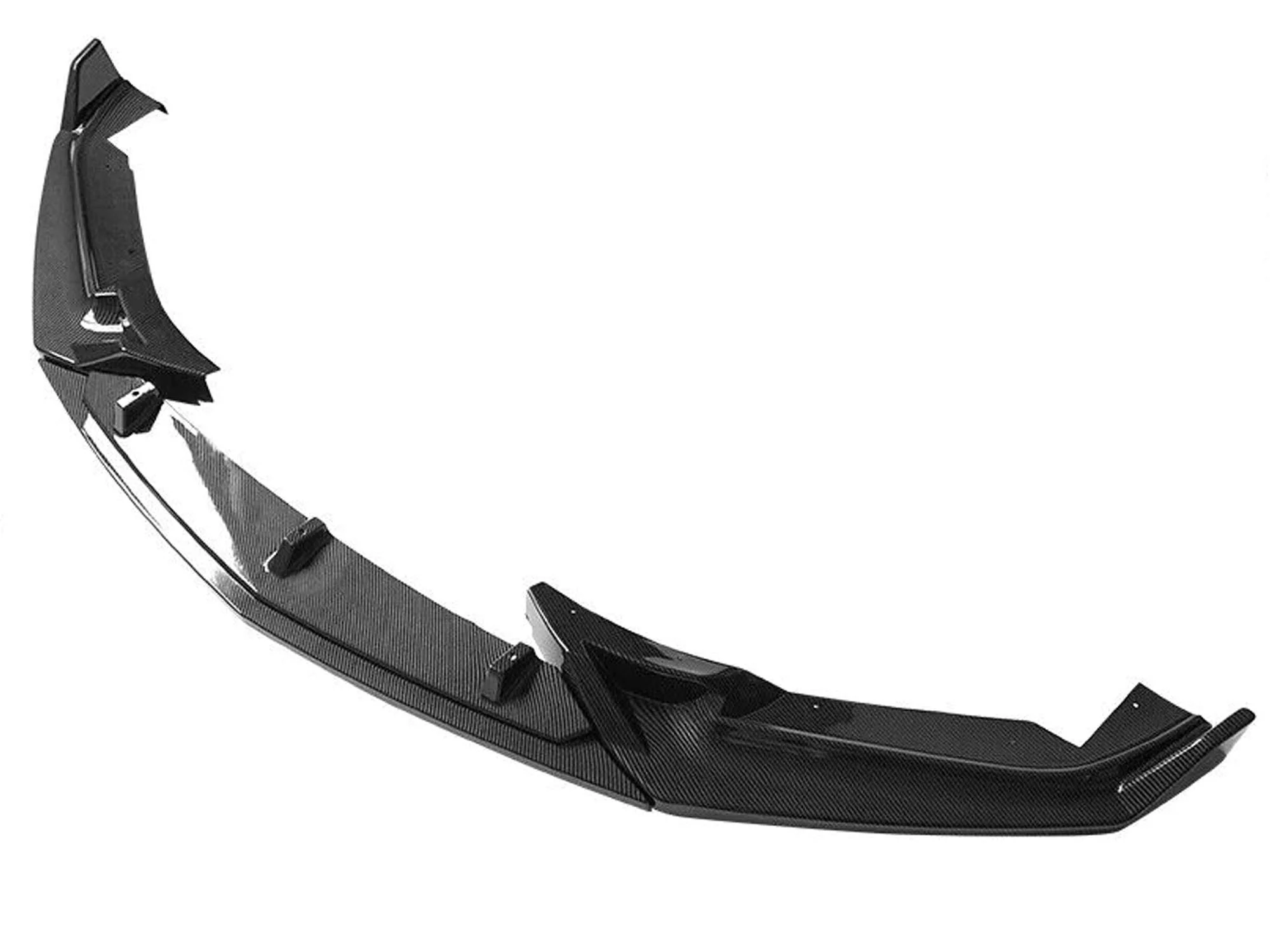 Fits 2020-2024 Cadillac CT5 Carbon Fiber Print PP Front Bumper Lip Splitter Chin (Not Fit V/Sport) - Image 3
