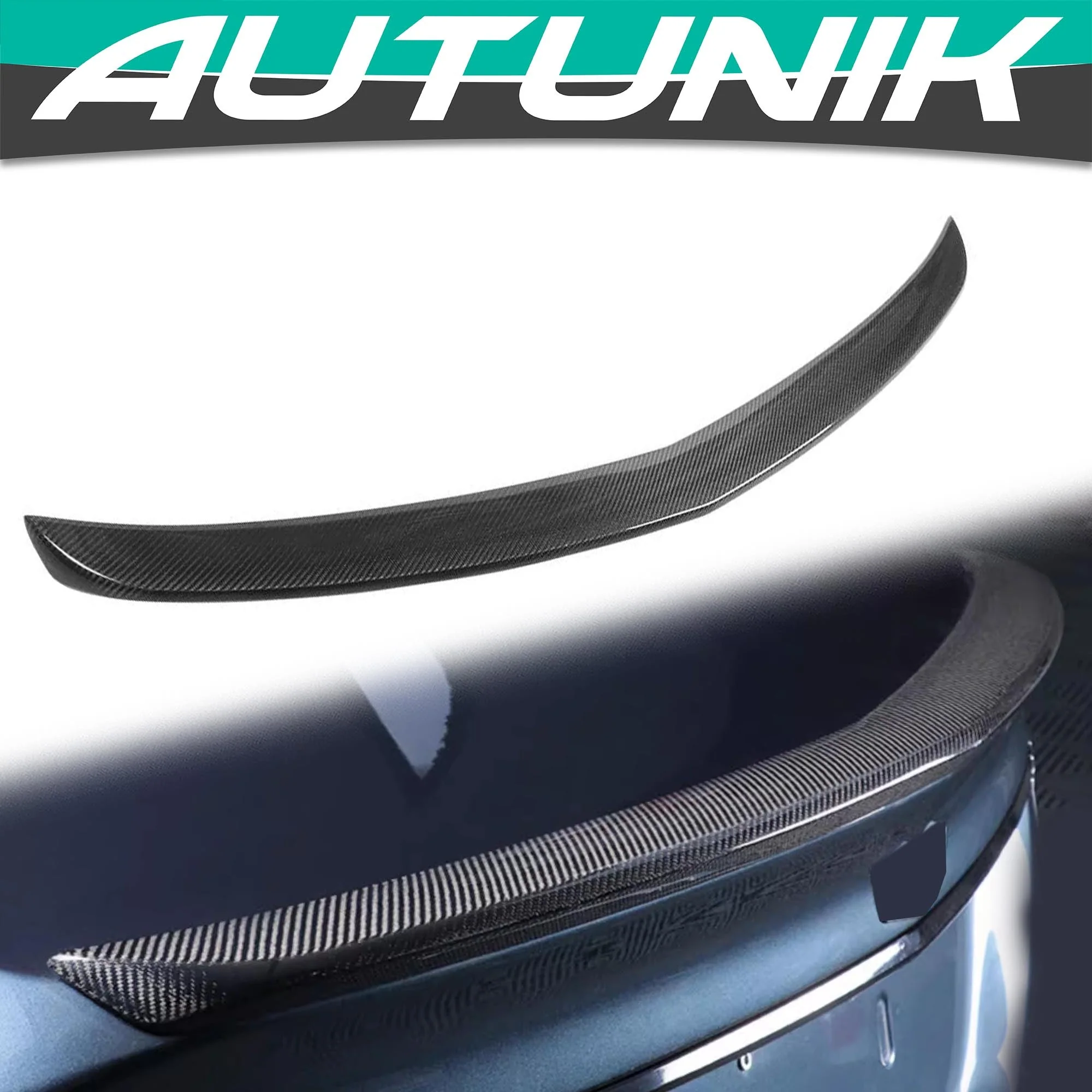 Real Carbon Fiber Highkick Trunk Spoiler Wing for Cadillac CT5 2020-2023 - Image 9
