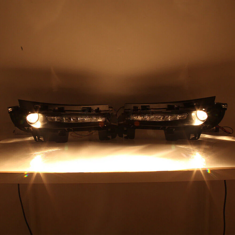 Fits 2012-2016 Jeep Grand Cherokee SRT8 LED DRL Daytime Running Fog Lights - Image 5