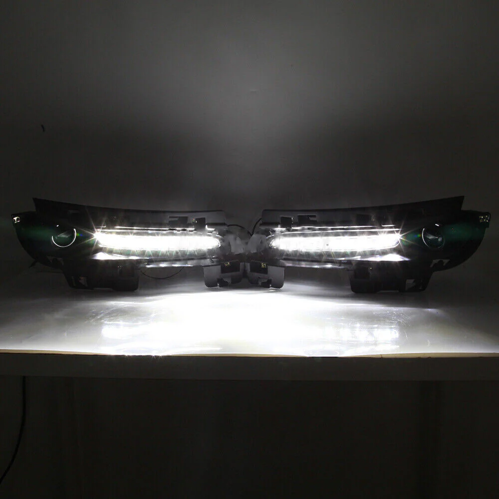 Fits 2012-2016 Jeep Grand Cherokee SRT8 LED DRL Daytime Running Fog Lights - Image 7