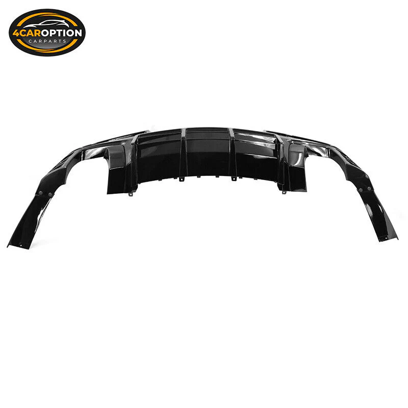 Fits 2014 2015 Chevrolet Camaro Ikon Style Rear Diffuser Bumper Lip Spoiler Gloss Black PP - Image 6
