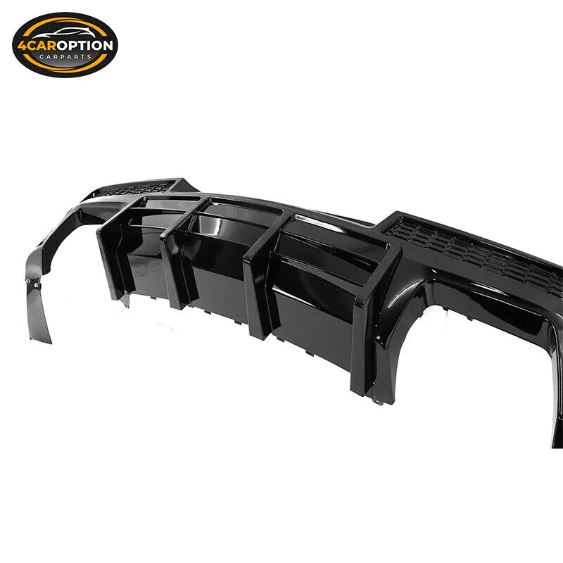 Fits 2014 2015 Chevrolet Camaro Ikon Style Rear Diffuser Bumper Lip Spoiler Gloss Black PP - Image 8