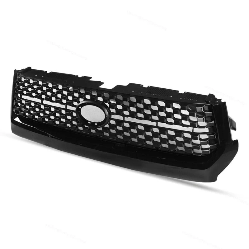 Gloss Black Fit for 2014-2021 Toyota Tundra Front Grille & Hood Bulge Molding - Image 7