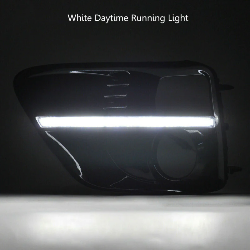 LED DRL Bumper Driving Fog Lights Lamps Bezels Fits 2015 2016 2017 Subaru WRX STI - Image 6