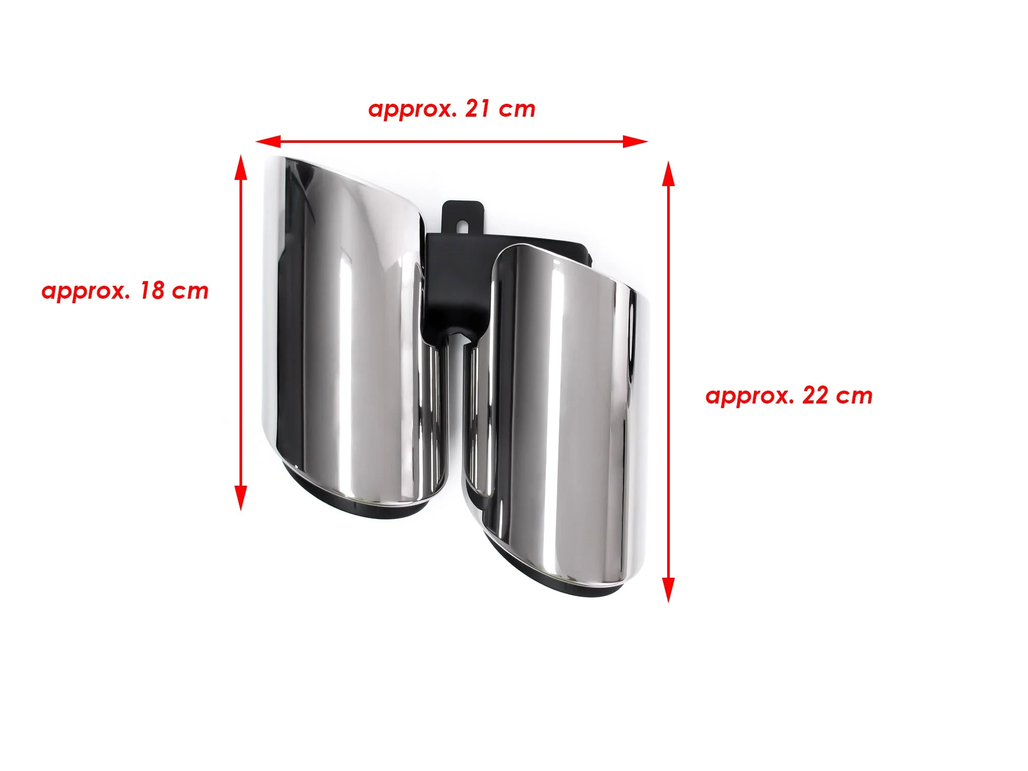 Chrome Sporty Exhaust Tips For Porsche 971 Panamera 2017-2023 et161 - Image 11