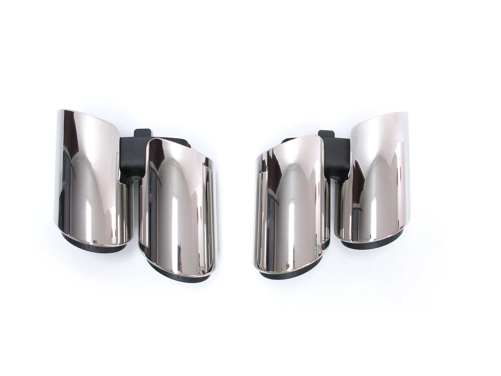 Chrome Sporty Exhaust Tips For Porsche 971 Panamera 2017-2023 et161 - Image 4