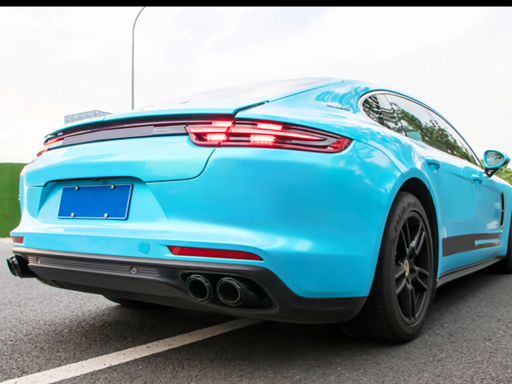 3-Layers Sport Exhaust Tips Pipes For Porsche 971 Panamera 4 Base 2017-2023 - Image 3