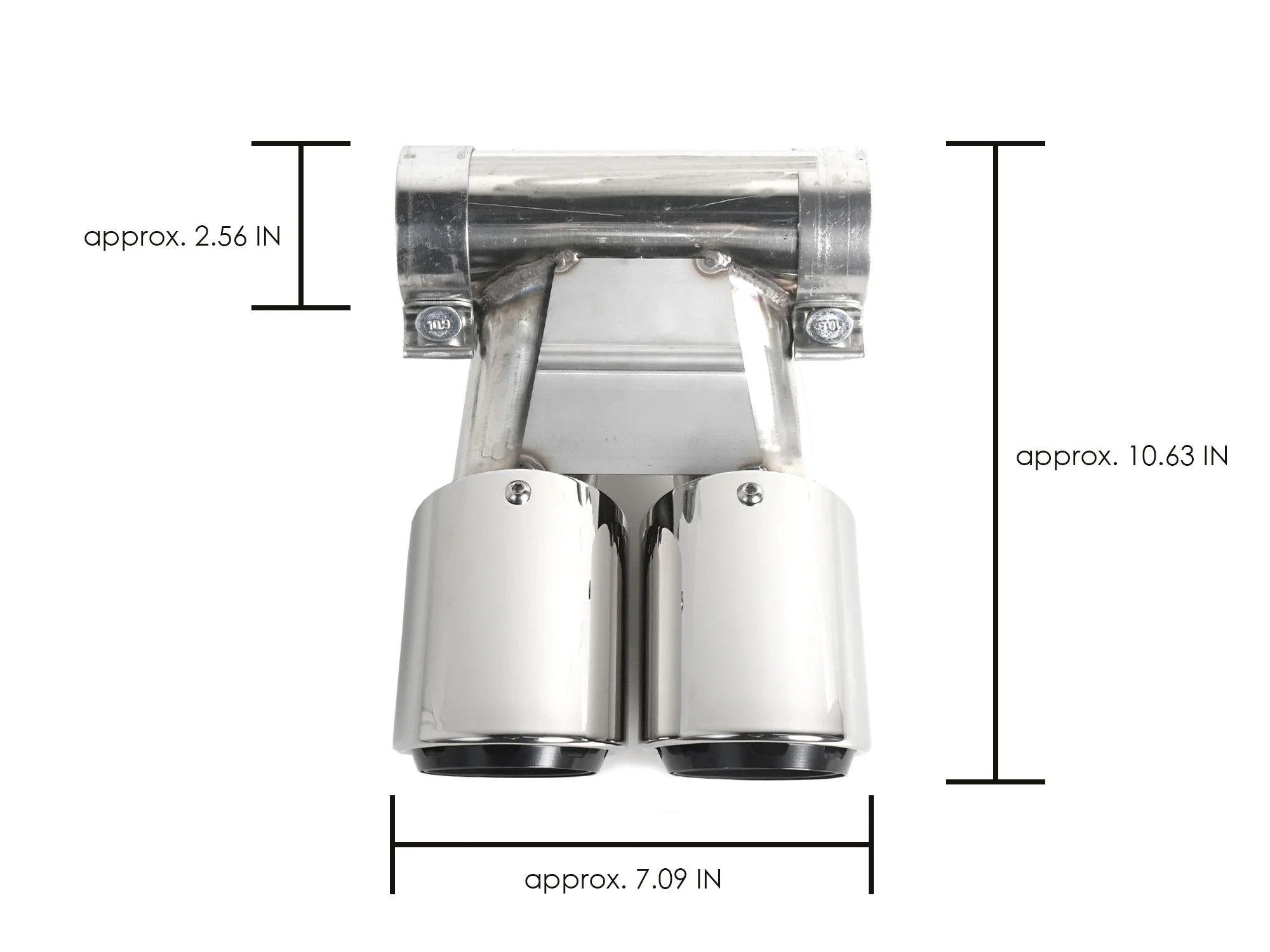 3-Layer Exhaust Tips Chrome for Porsche 718 Cayman 982 Boxster 2017-2023 - Image 12