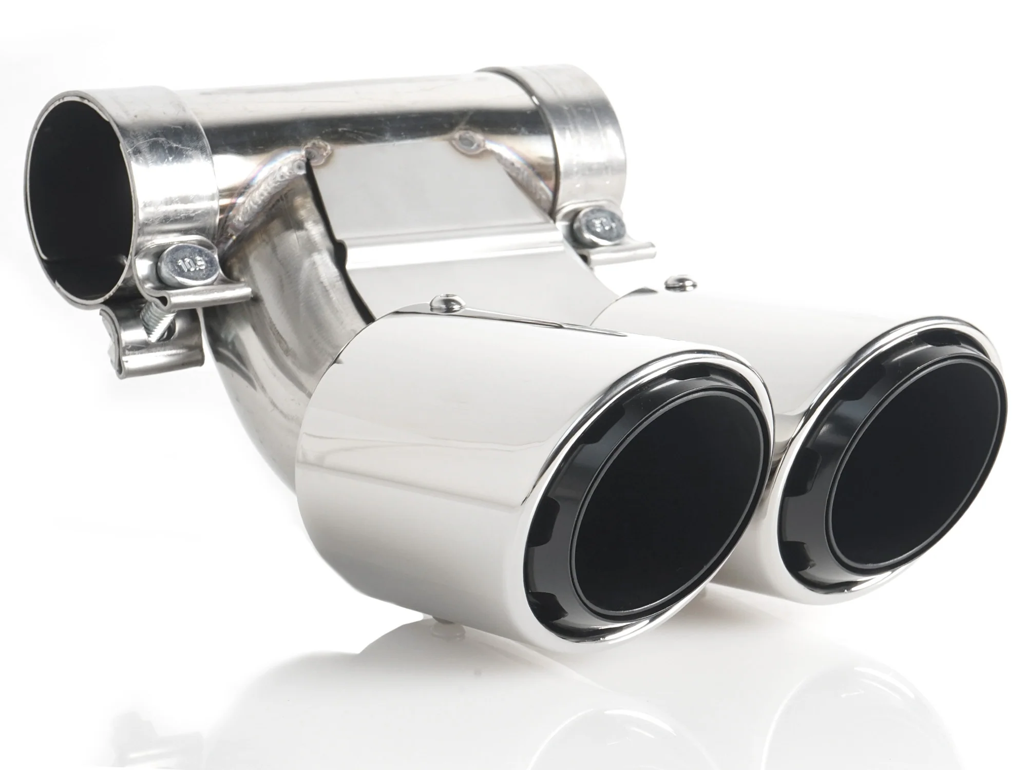 3-Layer Exhaust Tips Chrome for Porsche 718 Cayman 982 Boxster 2017-2023 - Image 5