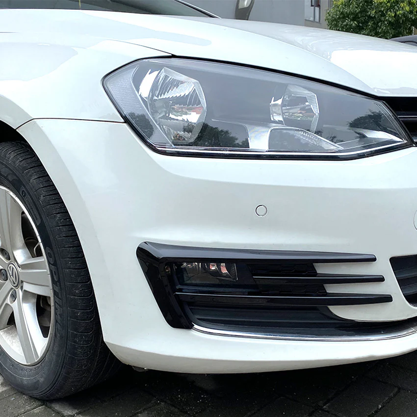 Fog Light Bumper Vent Trim For VW Golf 7 MK7 TSI TDI 2013–2016 Gloss Black - Image 5