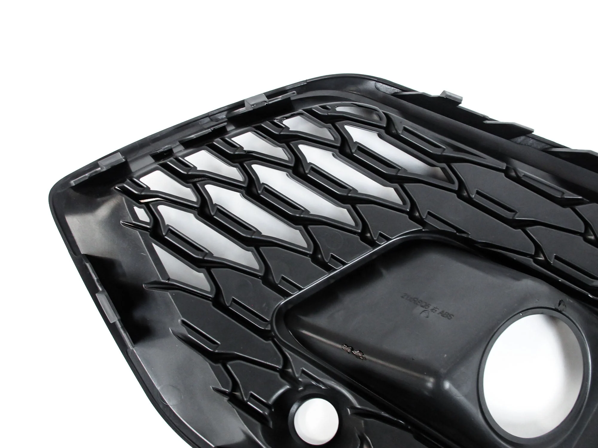 Gloss Black Honeycomb Front Fog Light Grille Cover For AUDI Q5 SQ5 2021-2025 Pair L+R - Image 13