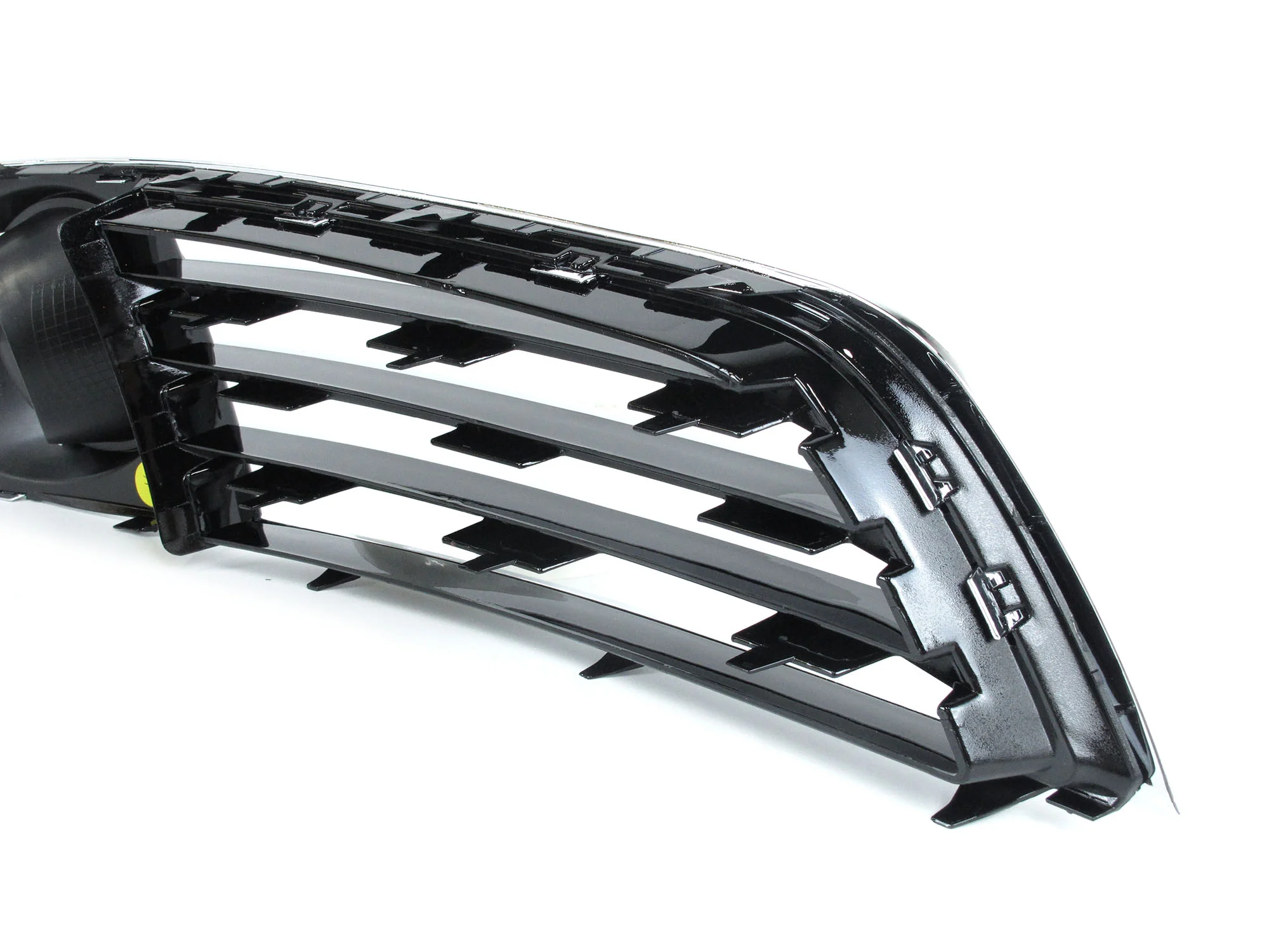 Chrome/Black Fog Light Cover Grille Trim w/ ACC Dummy Cap for 2011-2014 Audi A8 D4 - Image 12