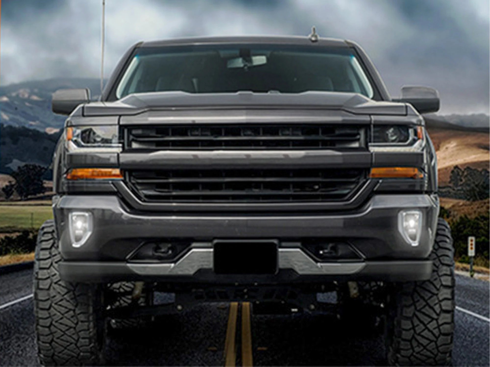 Fog Light Kit w/ Daytime Running Lamps For Chevy Silverado 1500 2016 2017 2018 - Image 2