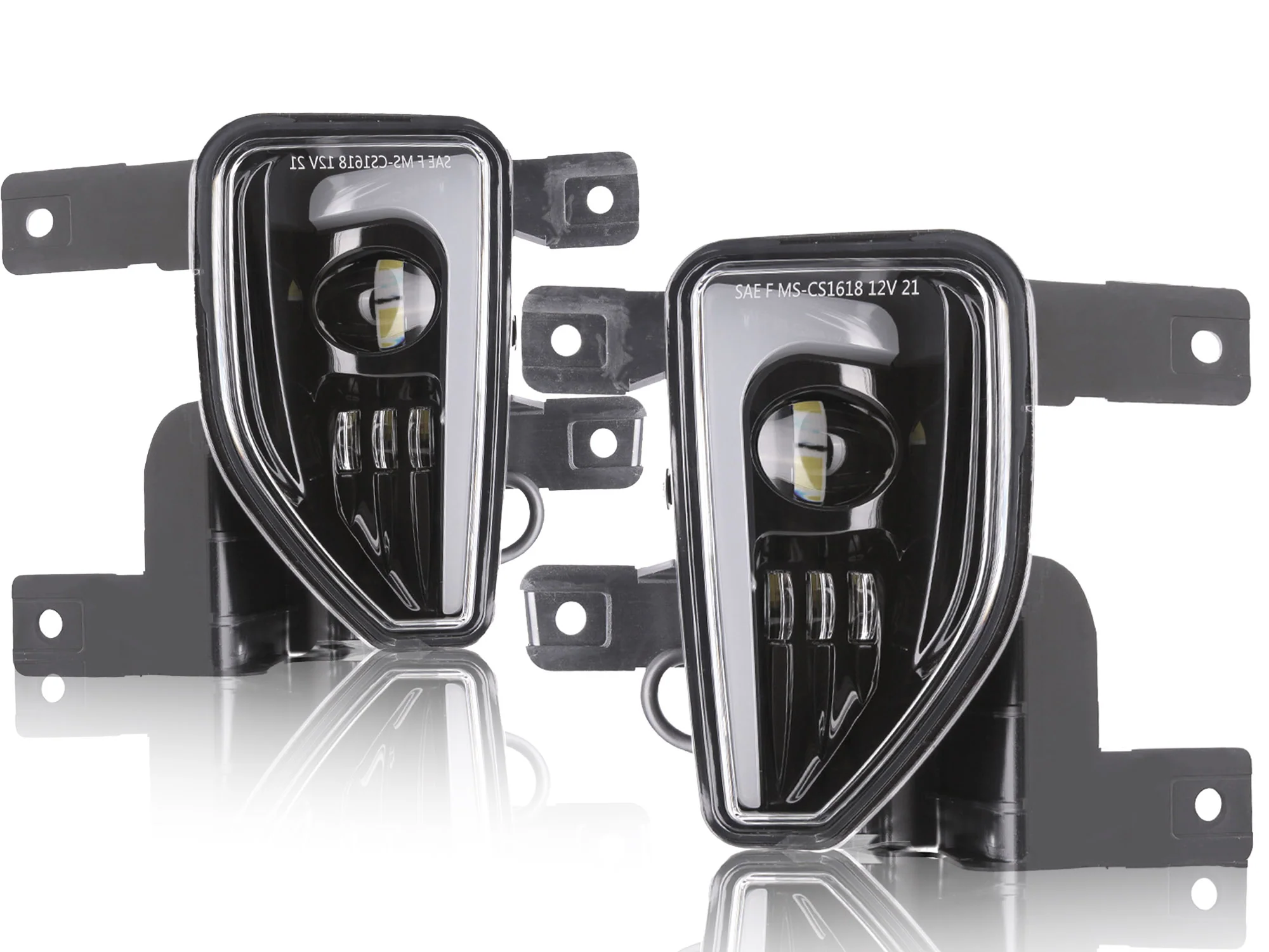 Fog Light Kit w/ Daytime Running Lamps For Chevy Silverado 1500 2016 2017 2018 - Image 4