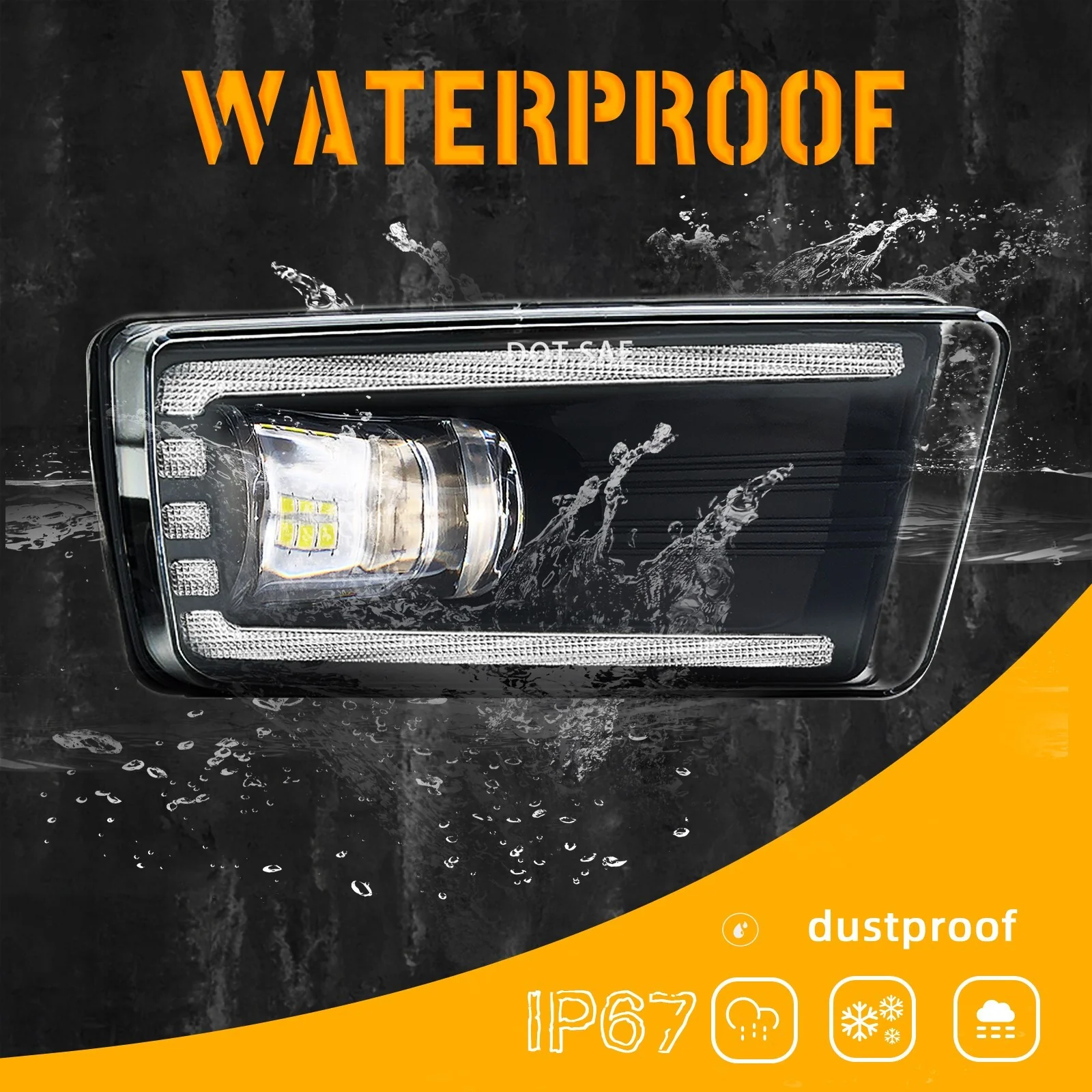 Fog Lights LED Lamps For 2007-2014 Chevy Silverado Avalanche Suburban Tahoe+DRL - Image 3
