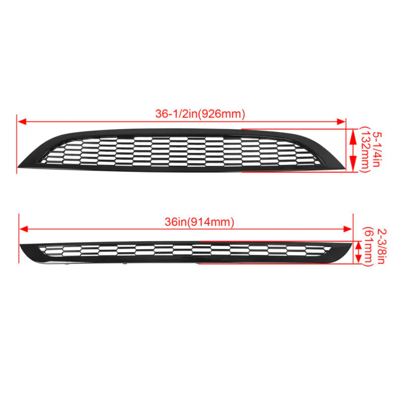 Honeycomb Front Upper & Lower Grill for Mini Cooper R52 R53 2002-2006 - Image 5