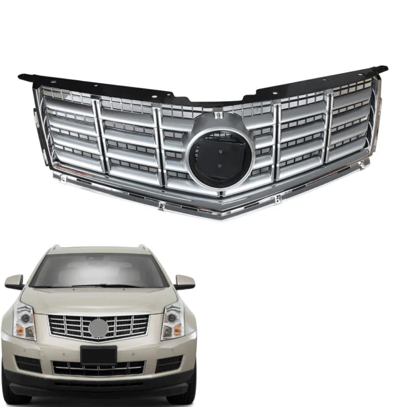 Chrome Front Bumper Upper Grille For 2013-2016 Cadillac SRX - Image 2
