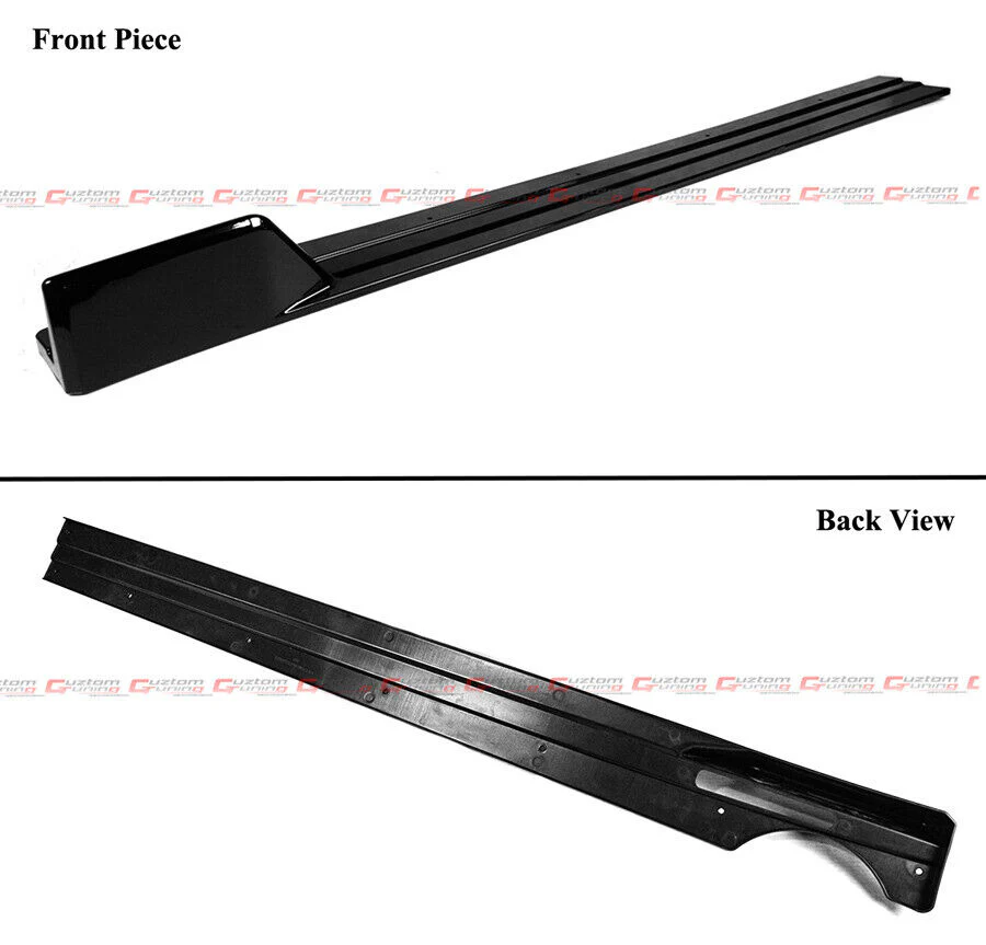For 2019-2025 BMW X7 G07 GT Winglet Style Gloss Black Side Skirt Extension Splitter - Image 3