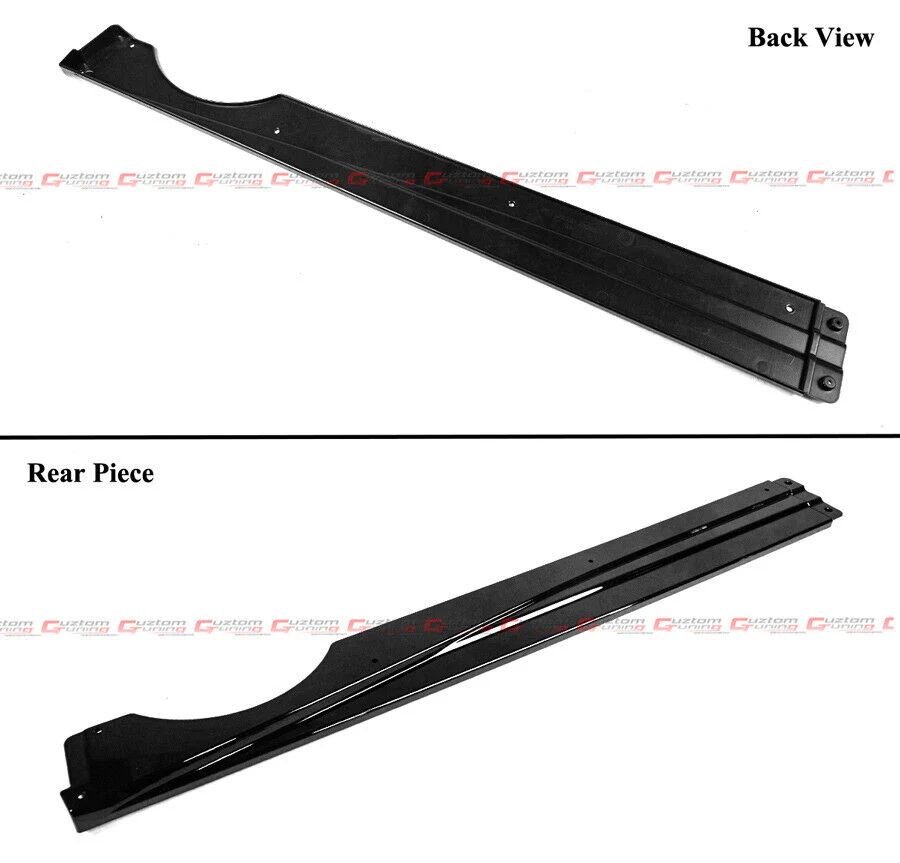 For 2019-2025 BMW X7 G07 GT Winglet Style Gloss Black Side Skirt Extension Splitter - Image 4