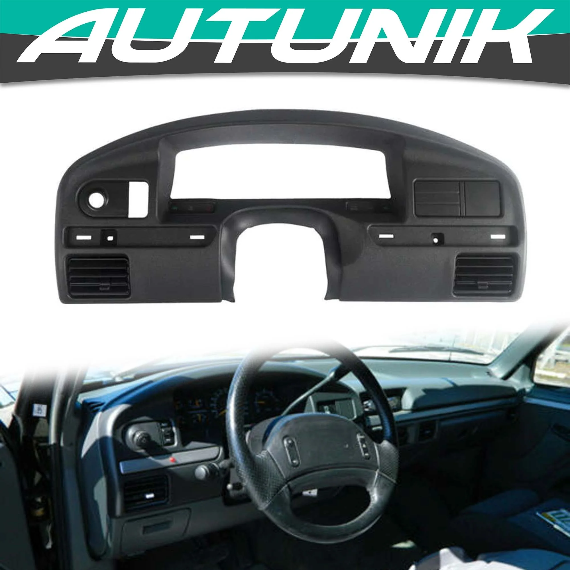 GAS Instrument Dash Cluster Bezel Cover For 1994-1997 Ford F150 F250 F350