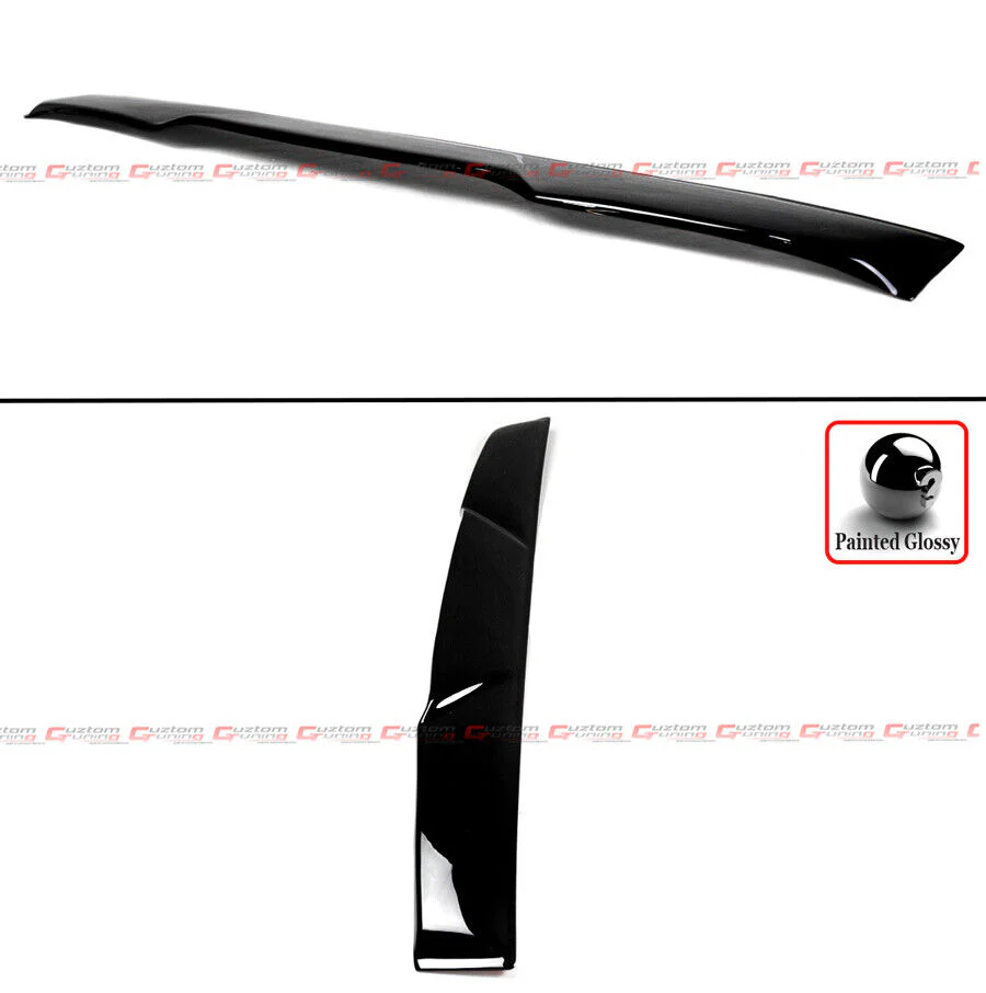 For 2003-2008 Nissan 350Z Z33 Coupe Rear Window Roof Spoiler Wing Wind Deflector Gloss Black - Image 3