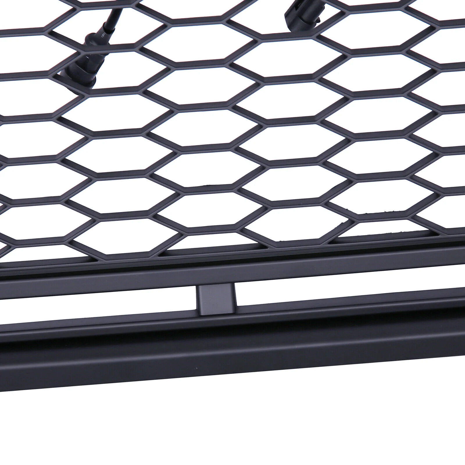 For 2005-2011 Toyota Tacoma Front Bumper Hood Upper Mesh Grille LED Grill Black - Image 4