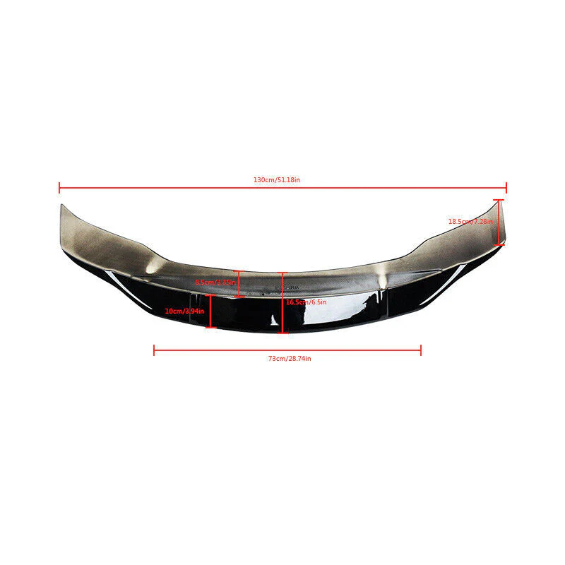 For 2009-2013 Infiniti G35 G37 Q40 Sedan Gloss Black Rear Highkick Trunk Spoiler - Image 3