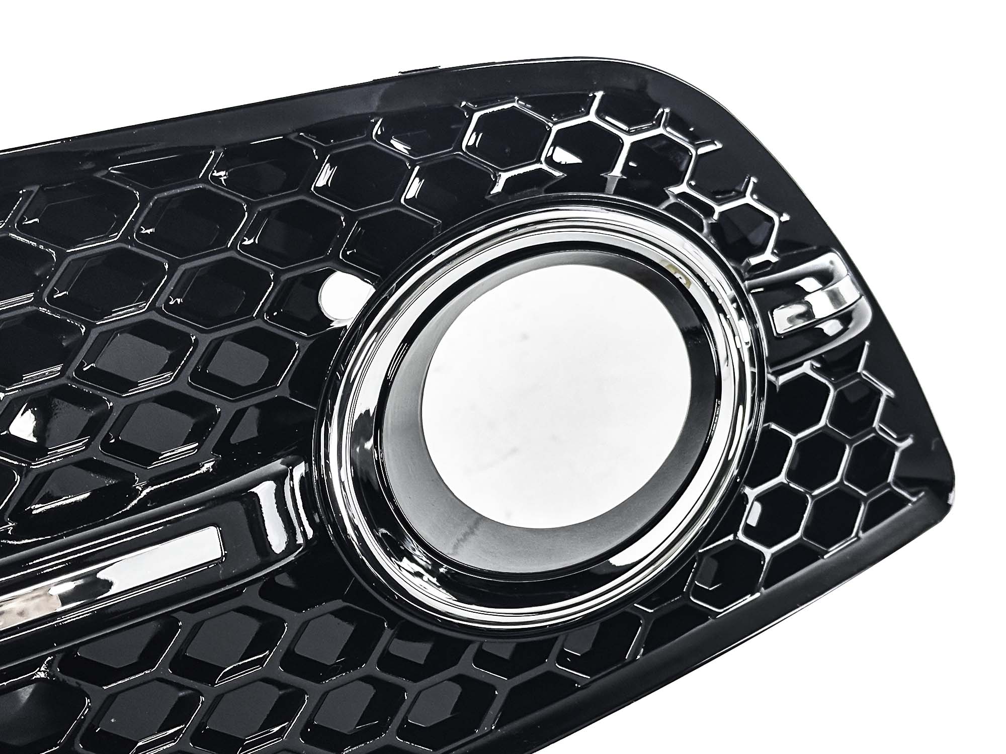 For 2009-2012 Audi Q5 W/O S-Line Pkg Fog Light Cover Grill Gloss Black SQ5 Style - Image 11