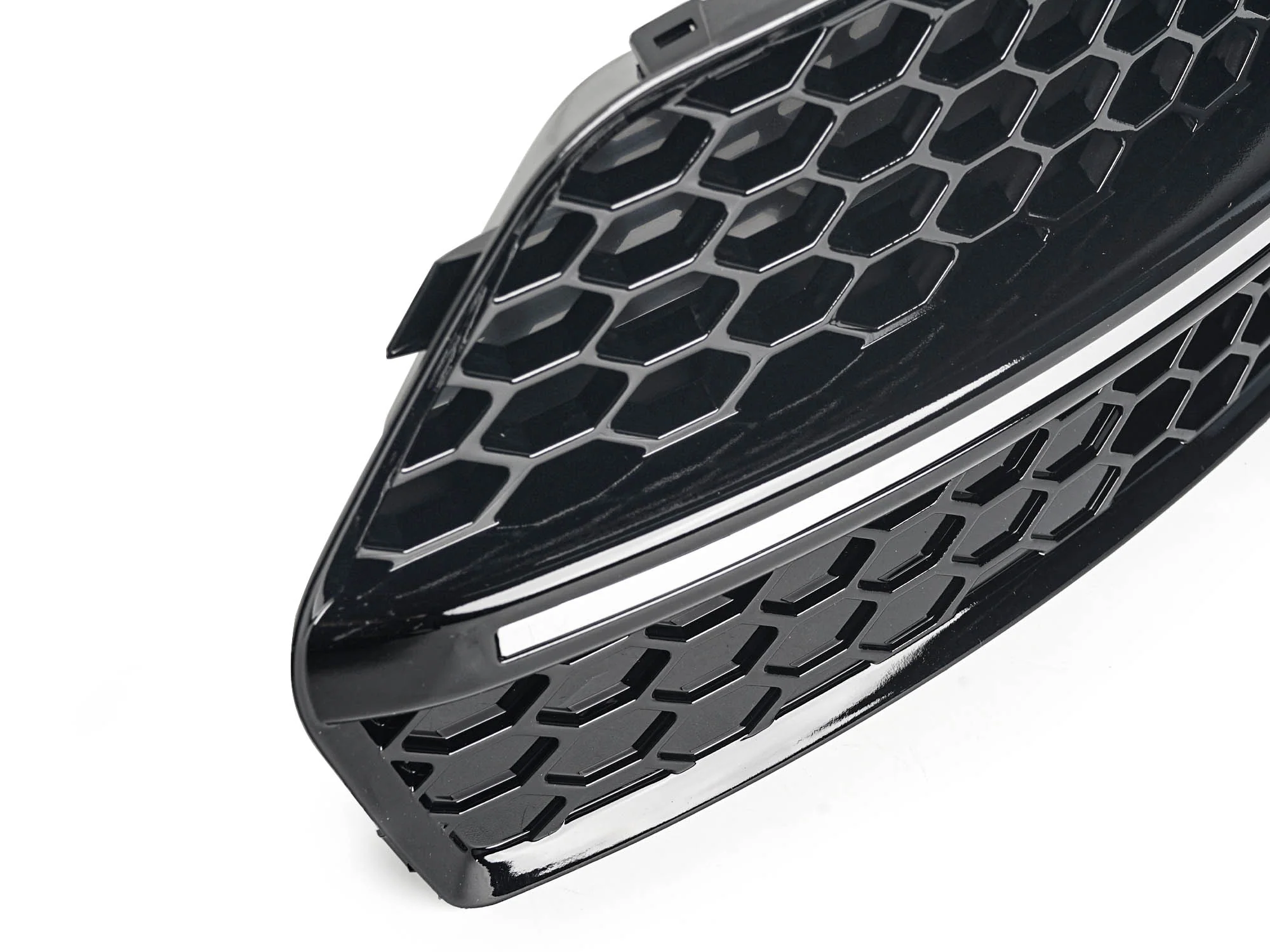 For 2009-2012 Audi Q5 W/O S-Line Pkg Fog Light Cover Grill Gloss Black SQ5 Style - Image 13