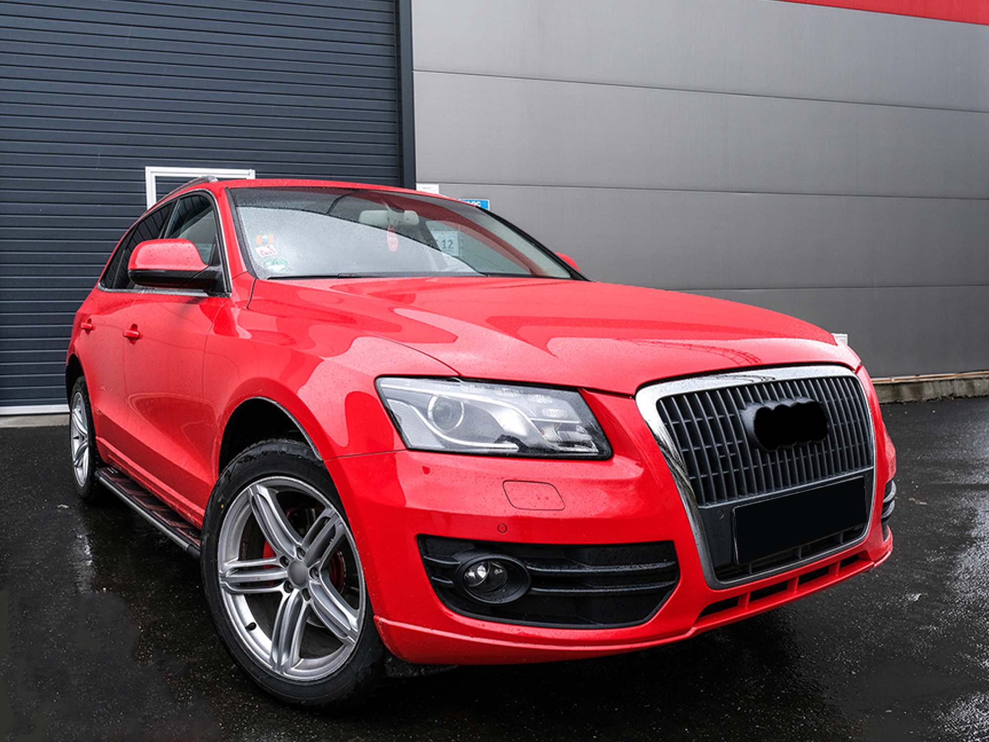 For 2009-2012 Audi Q5 W/O S-Line Pkg Fog Light Cover Grill Gloss Black SQ5 Style - Image 3