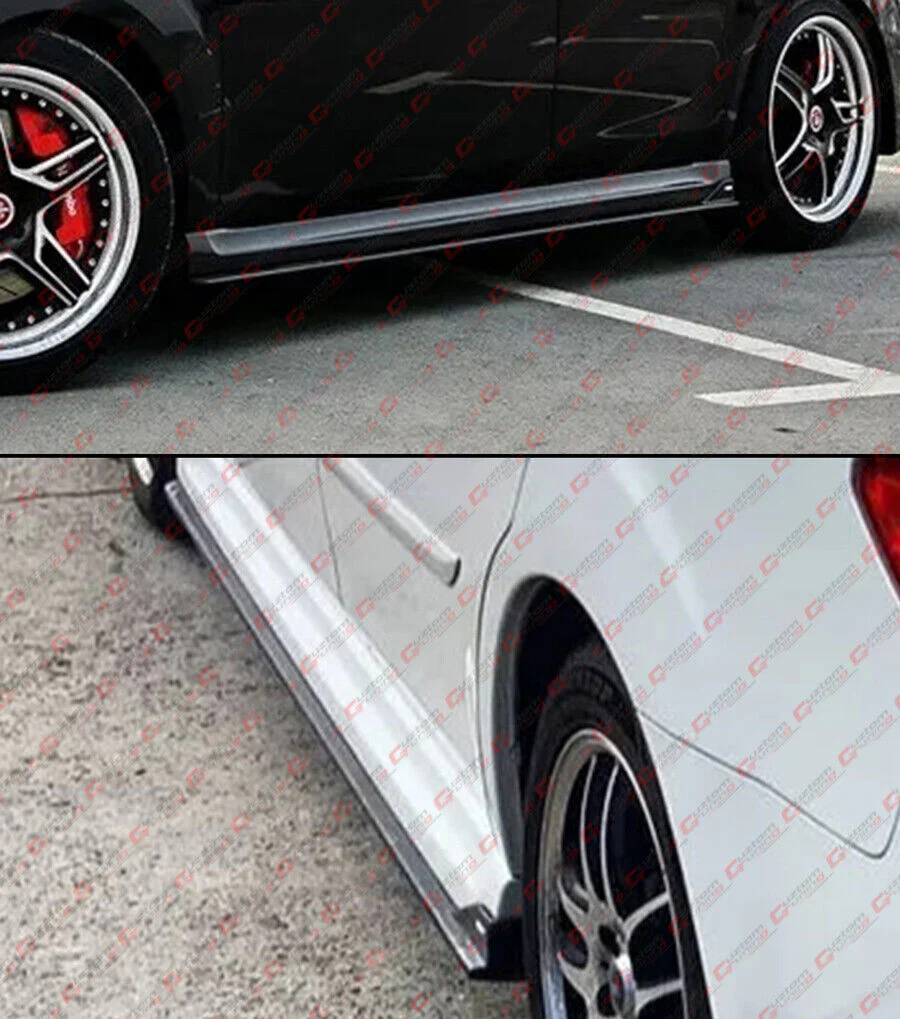 For 2010-2014 Subaru Legacy Sedan 5th Gen Matt Black Side Skirt Extension - Image 5