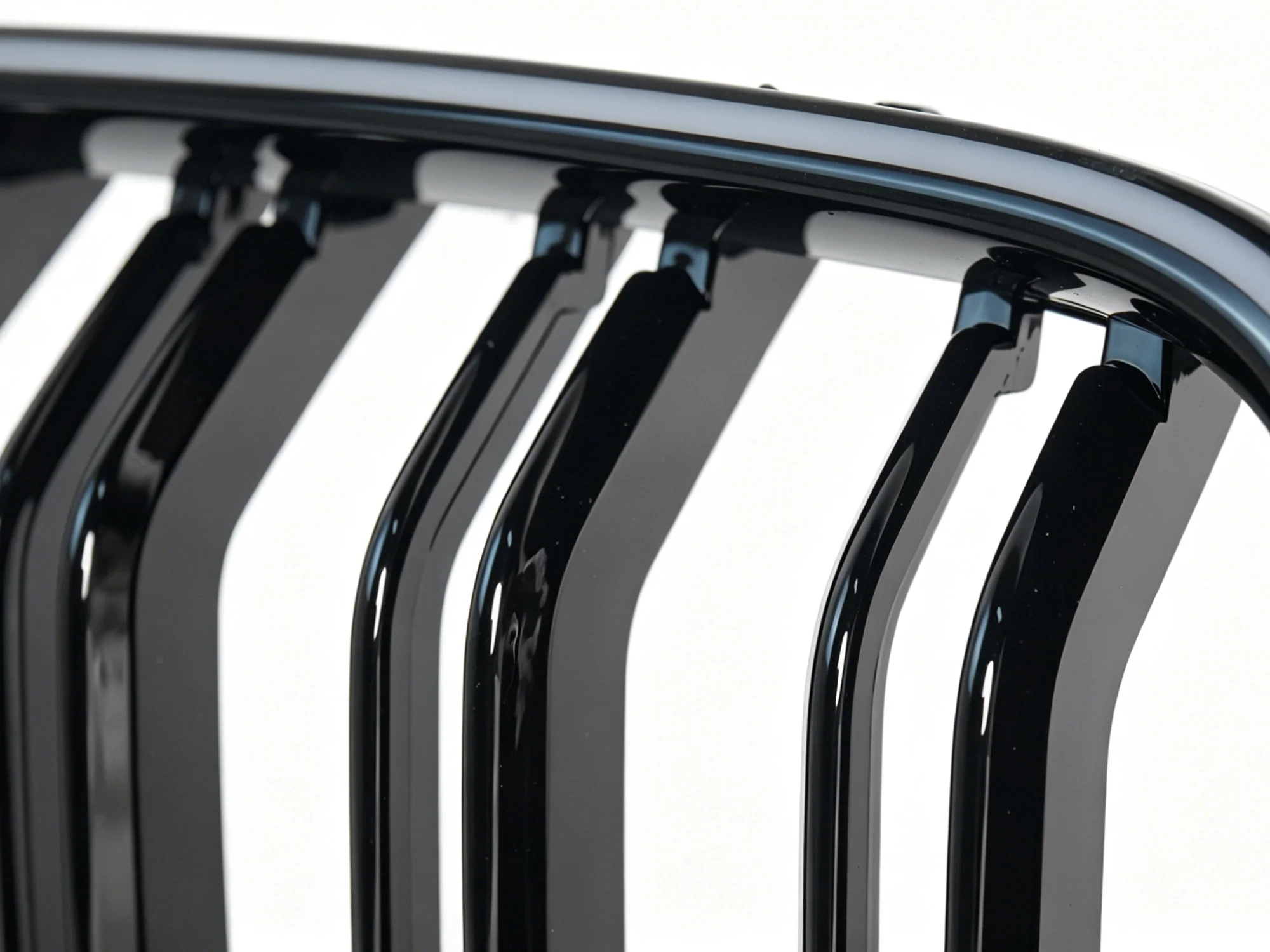 For 2010-2016 BMW 5 Series F10 F11 Front LED Kidney Grille Bumper Upper Grill Gloss Black - Image 11