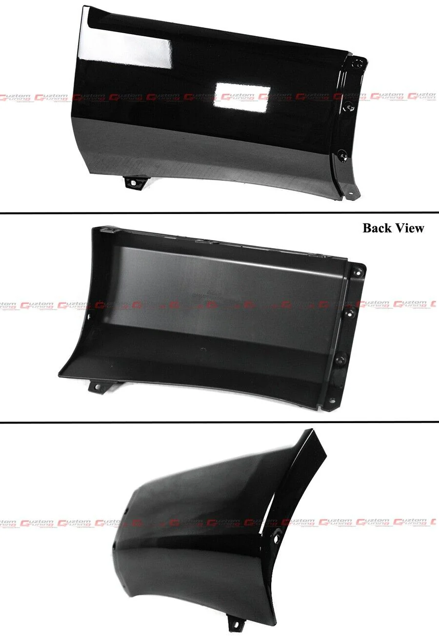 For 2011-2024 Dodge Durango R/T SRT V2 Gloss Black Shark Fin Rear Bumper Diffuser - Image 5