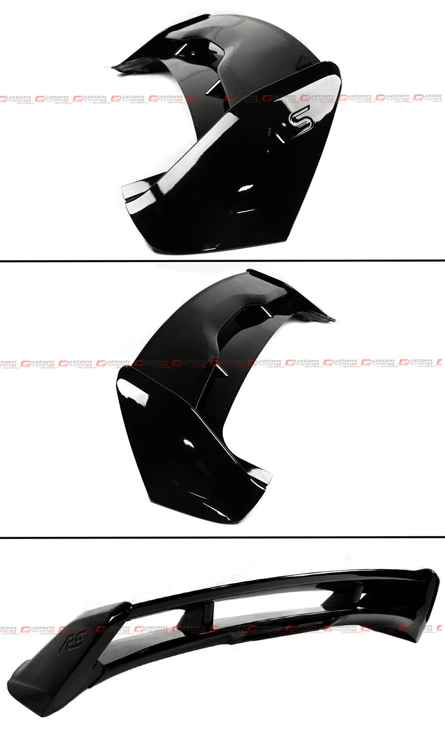 For 2012-2018 Ford Focus Hatchback MK3 ST R Style Gloss Black Roof Wing Spoiler - Image 3