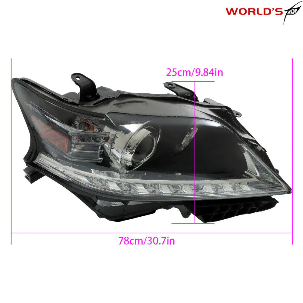 For Lexus RX RX350 RX450h 2013 2014 2015 HID Xenon Headlight LED DRL Left&Right - Image 8