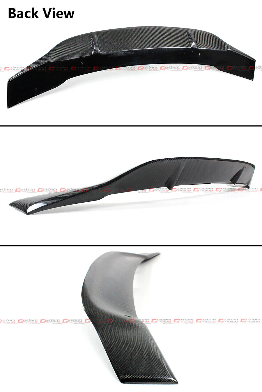 FOR 2013-2016 AUDI A4 B8.5 SEDAN HIGHKICK DUCKBILL RT CARBON FIBER TRUNK SPOILER - Image 2