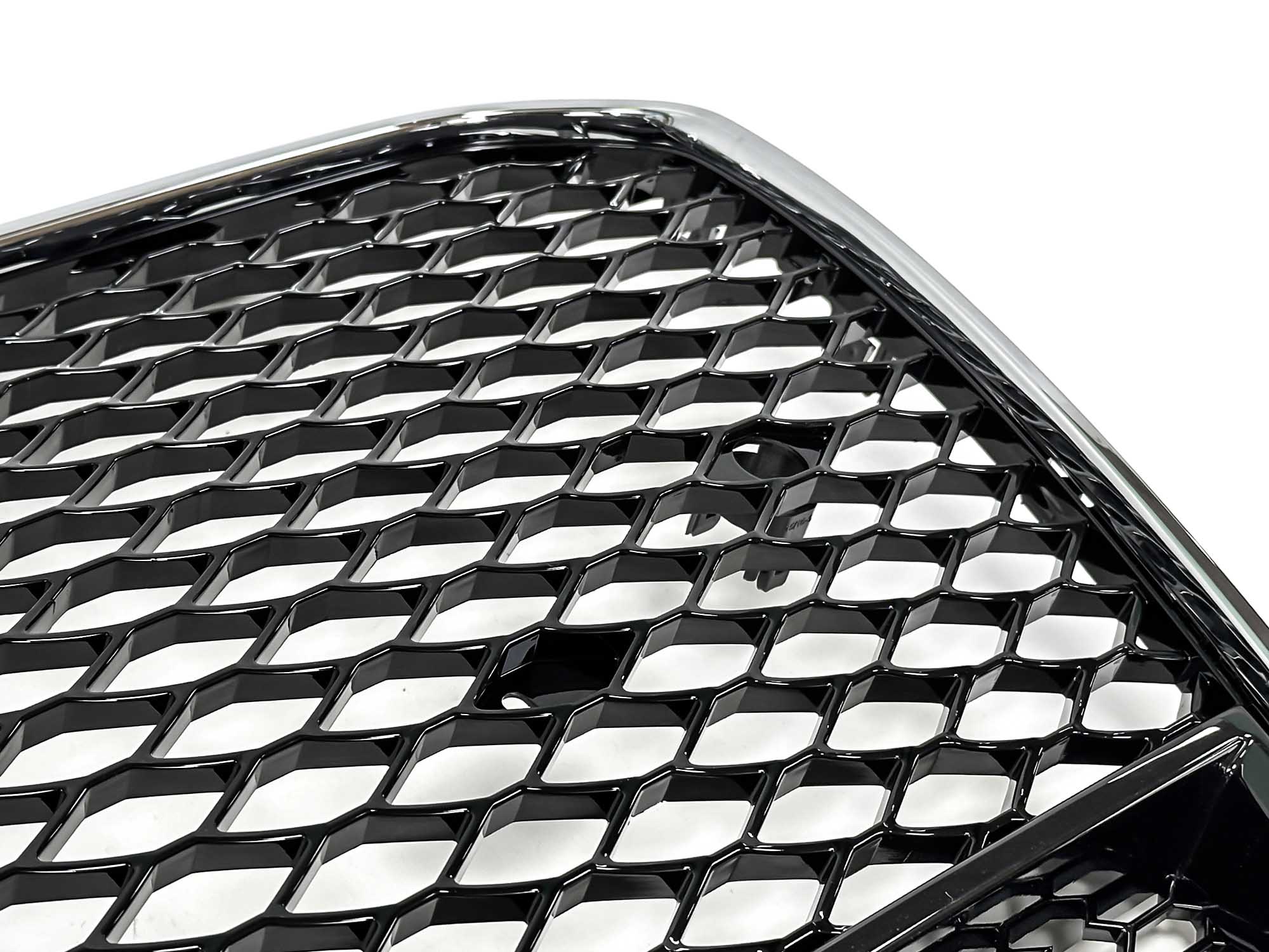 For 2013-2016 AUDI A5 S5 RS5 Front Bumper Honeycomb Grille Grill + Chrome Frame - Image 10