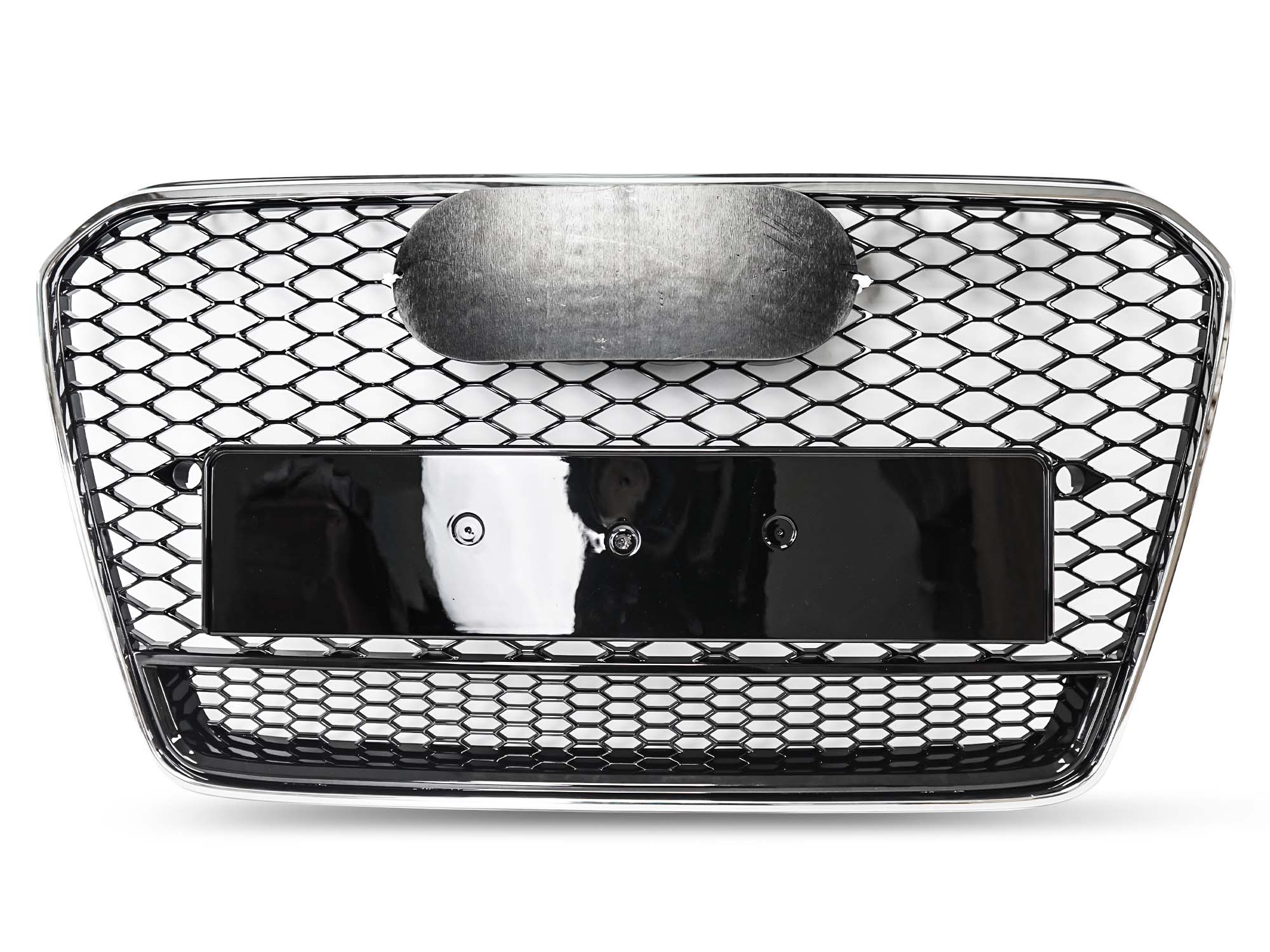 For 2013-2016 AUDI A5 S5 RS5 Front Bumper Honeycomb Grille Grill + Chrome Frame - Image 5