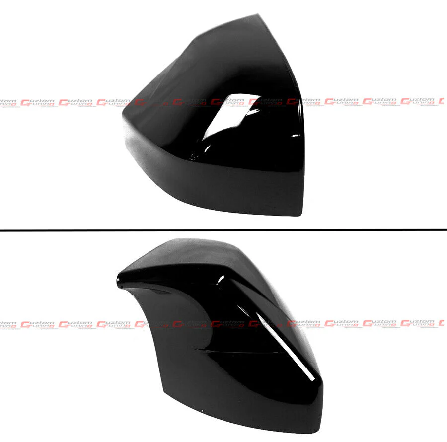Stick-On For Cadillac 13-19 ATS Sedan & 20-25 CT4 M Style Gloss Black Mirror Cover Cap - Image 4