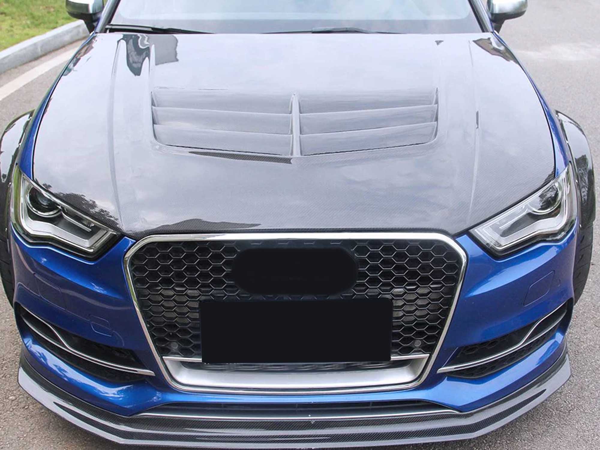 For 2014-2016 Audi A3 S3 Grille RS3 Style Honeycomb Mesh Chrome Frame - Image 3
