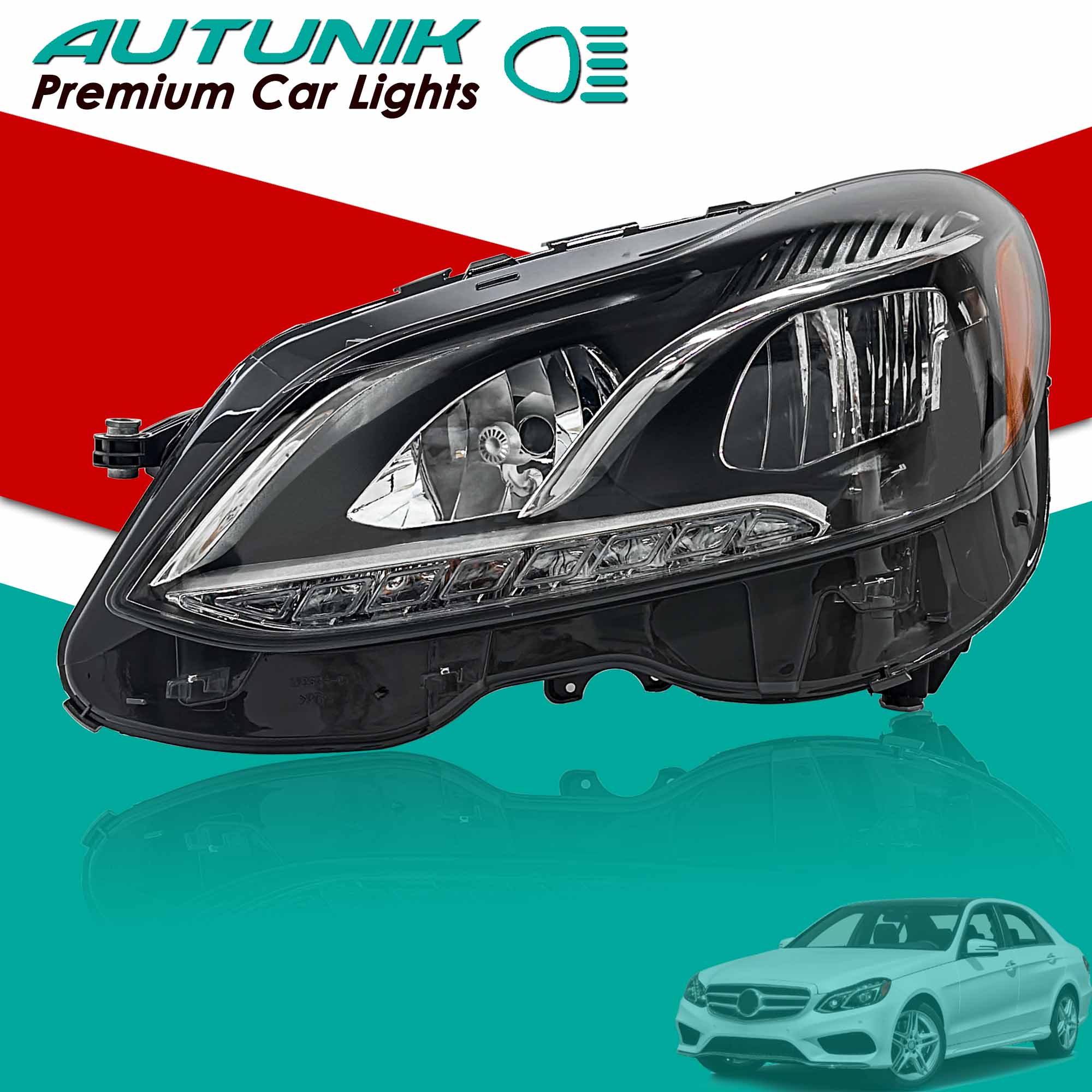 For Mercedes-Benz E250 E350 2014 2015 2016 W212 S212 LED Headlight Driver Left