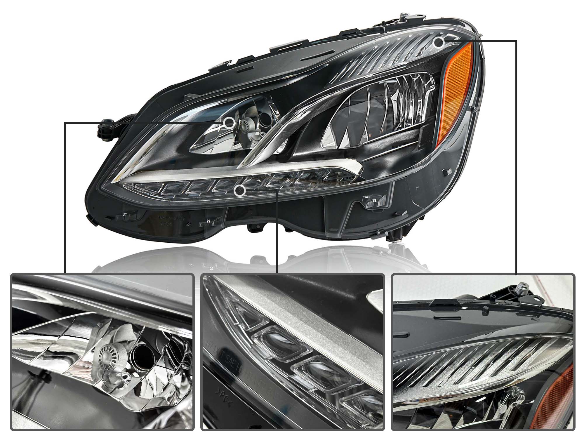 For Mercedes-Benz E250 E350 2014 2015 2016 W212 S212 LED Headlight Driver Left - Image 11