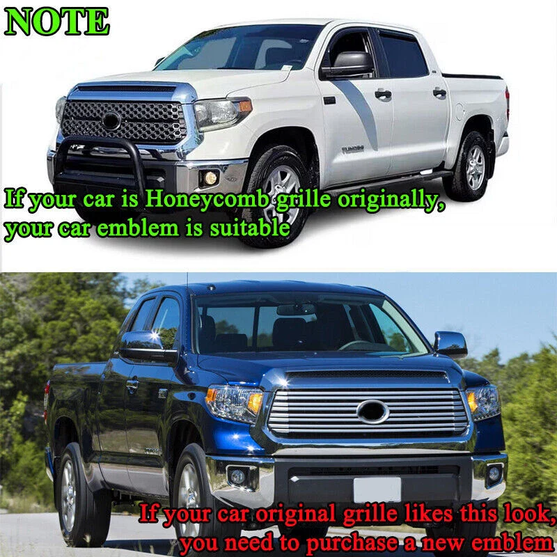 For Toyota Tundra 14-2021 Chrome Front Bumper Grill Grille TRD Style TO1200452 - Image 3