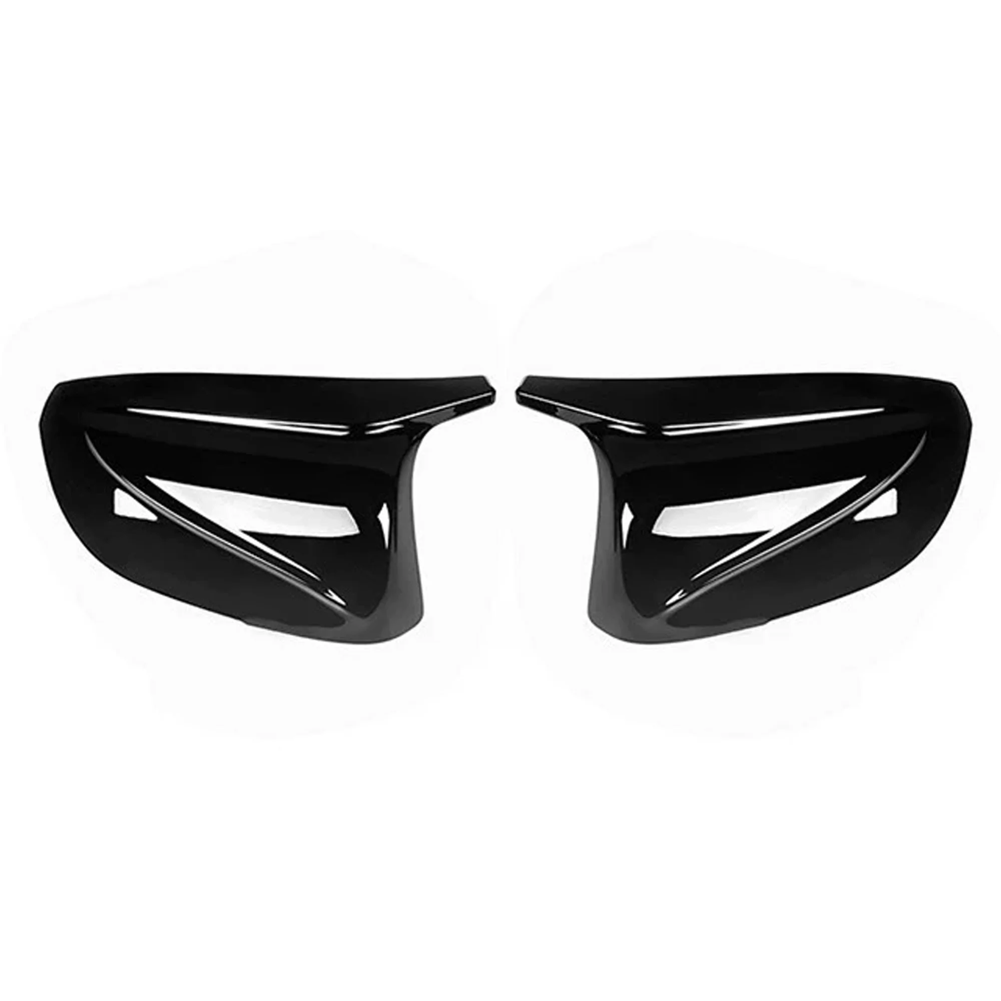 For 2014-2024 Infiniti Q50 Q60 Gloss Black Replacement Mirror Cover Caps - Image 2