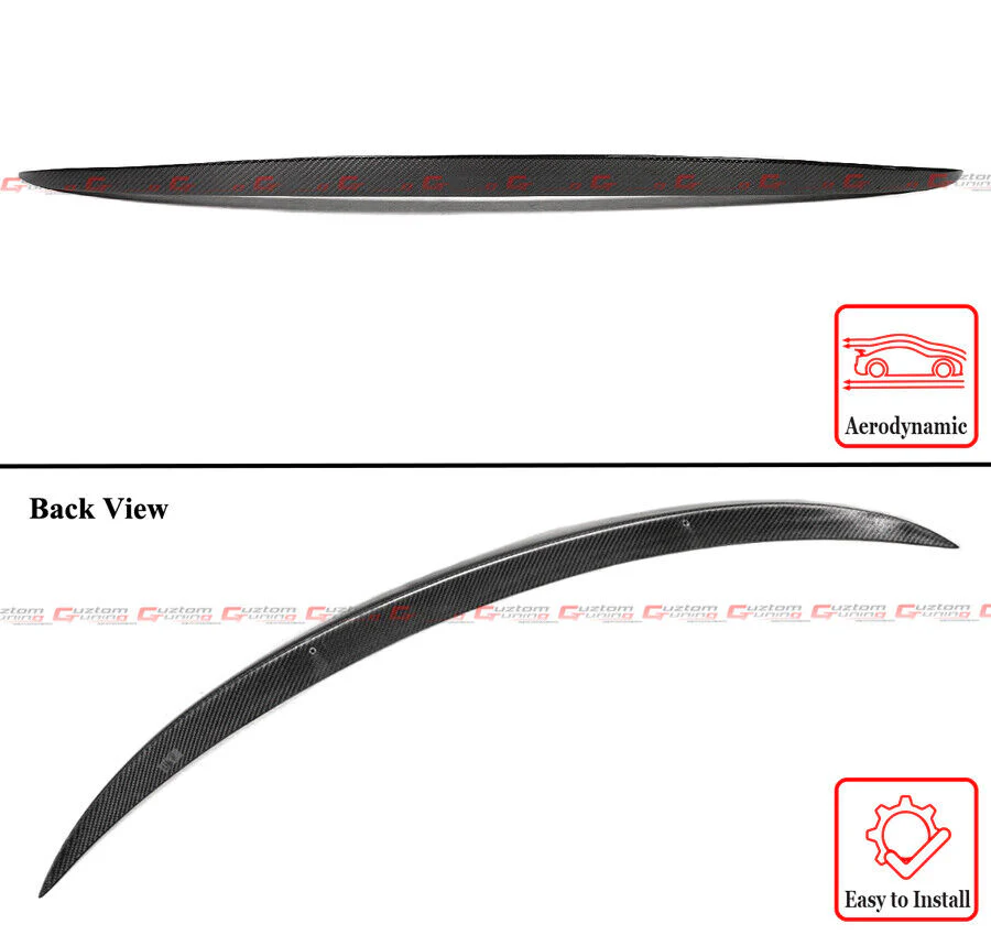 For 2014-2024 Maserati Ghibli Sport S Style Real Carbon Fiber Trunk Spoiler Wing - Image 2