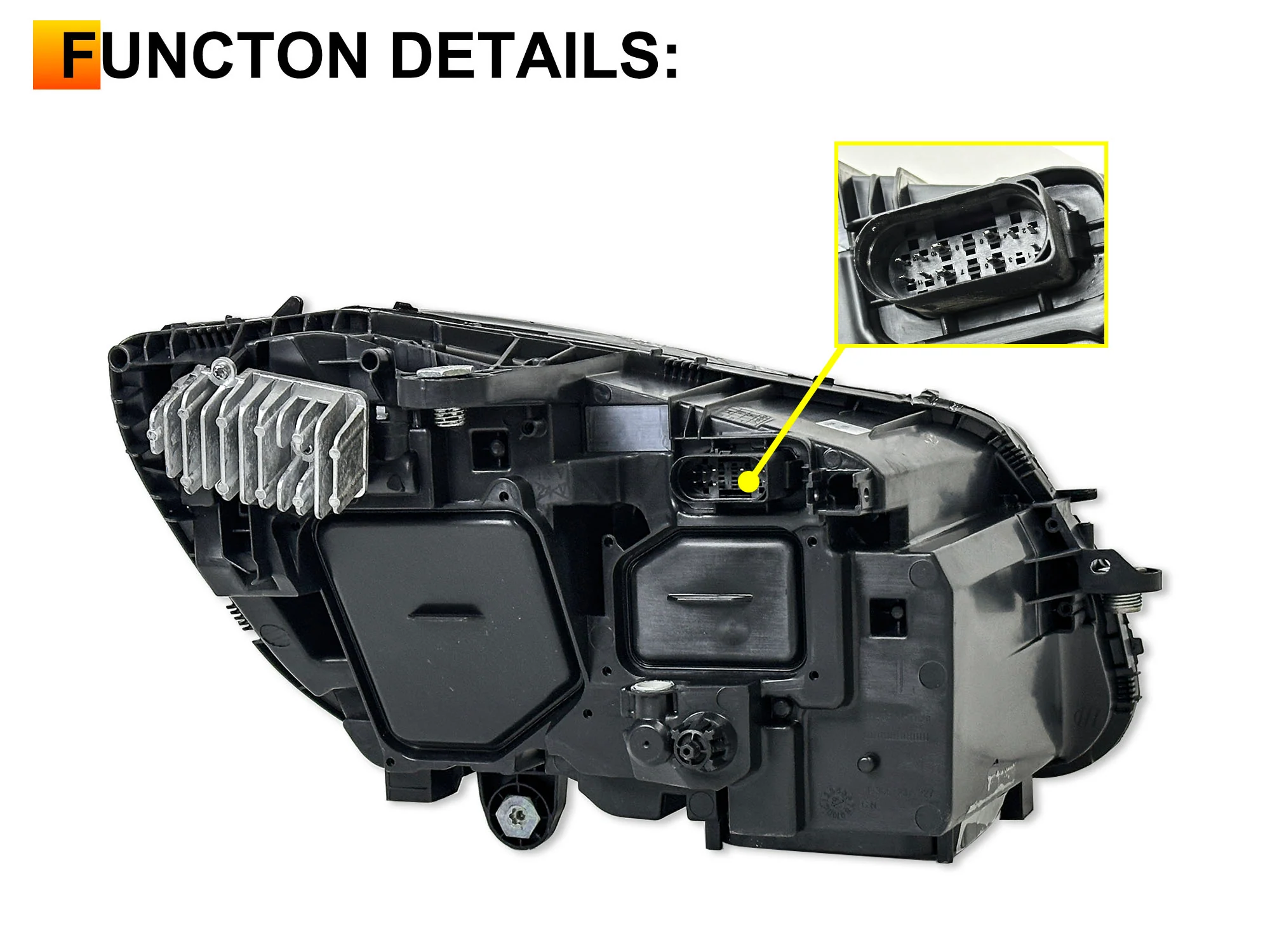 Left Driver Side LED Headlight for Mercedes C-Class W205 C300 2015-2018 Non-AFS - Image 12